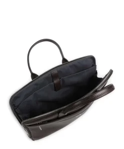 Treviso Samu Aktentasche 15″ fein genarbtes Rindsleder dunkelbraun