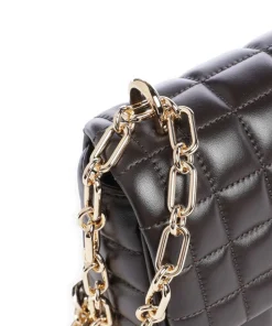 Tribeca Schultertasche Lammleder dunkelbraun