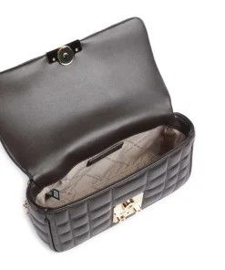 Tribeca Schultertasche Lammleder dunkelbraun