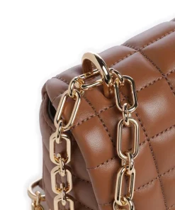 Tribeca Schultertasche Lammleder braun