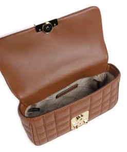 Tribeca Schultertasche Lammleder braun