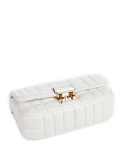 Tribeca Schultertasche Lammleder weiß