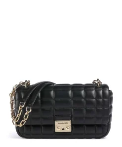 Tribeca Schultertasche Lammleder schwarz