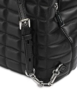 Tribeca Small Rucksack Lammleder schwarz