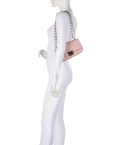 Tribeca Small Schultertasche Lammleder rosa