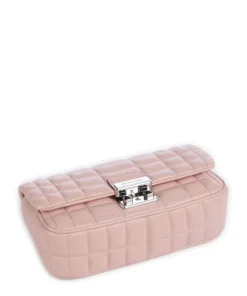 Tribeca Small Schultertasche Lammleder rosa