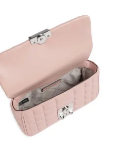 Tribeca Small Schultertasche Lammleder rosa