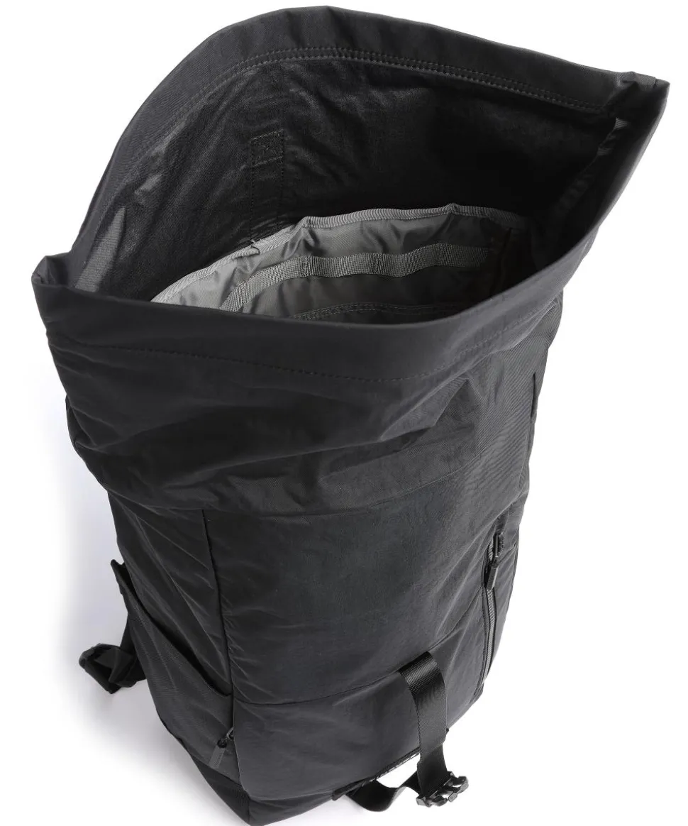 Tuck Pack Rolltop Rucksack 15″ recyceltes Polyester schwarz