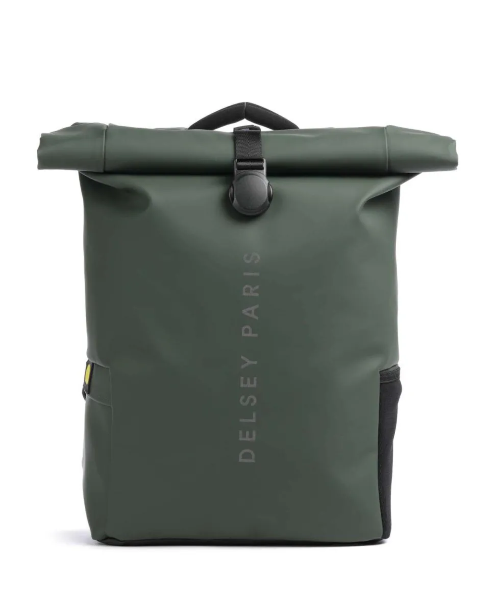 Turenne Soft Rolltop Rucksack 15″ recyceltes Polyurethane dunkelgrün