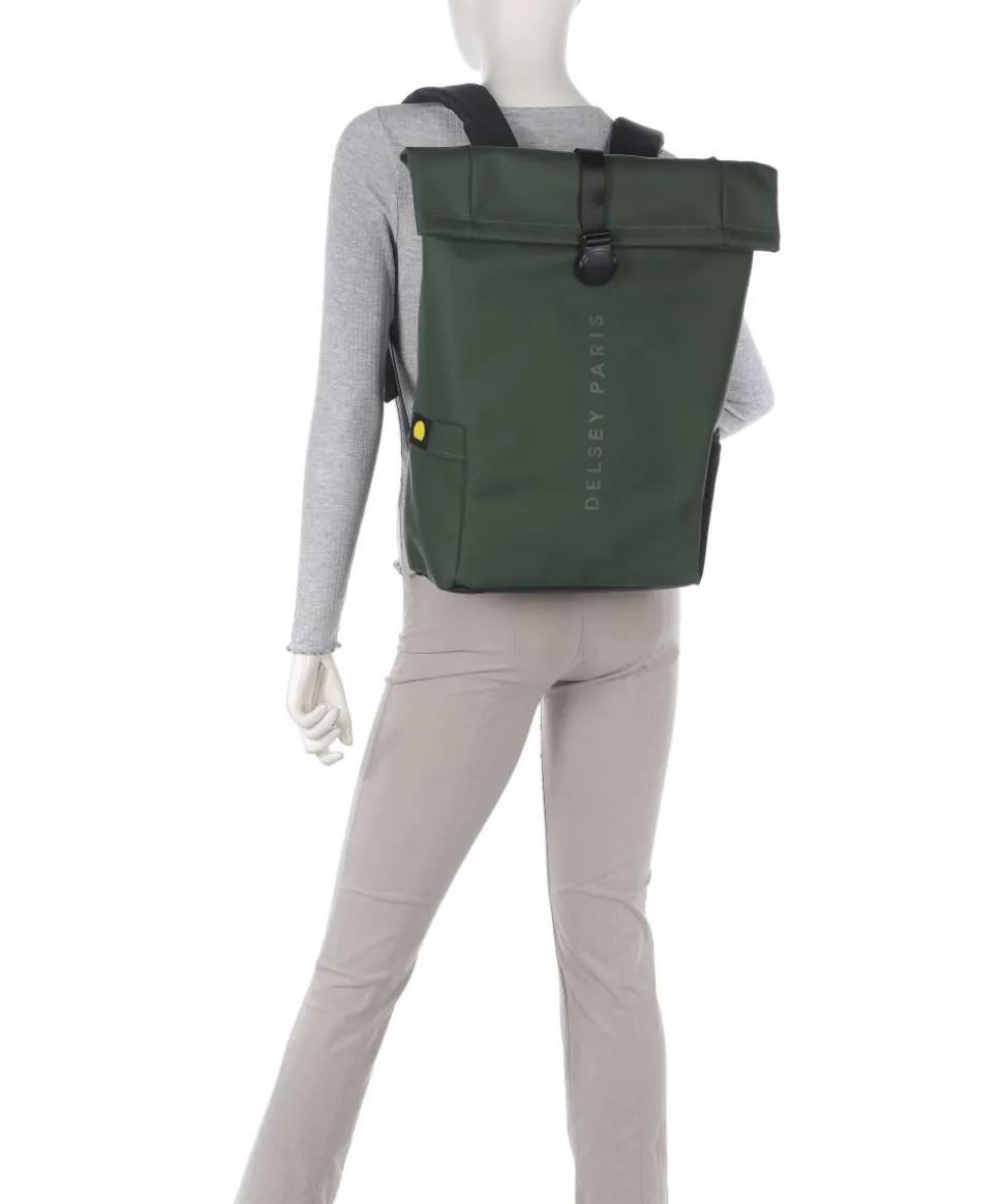 Turenne Soft Rolltop Rucksack 15″ recyceltes Polyurethane dunkelgrün