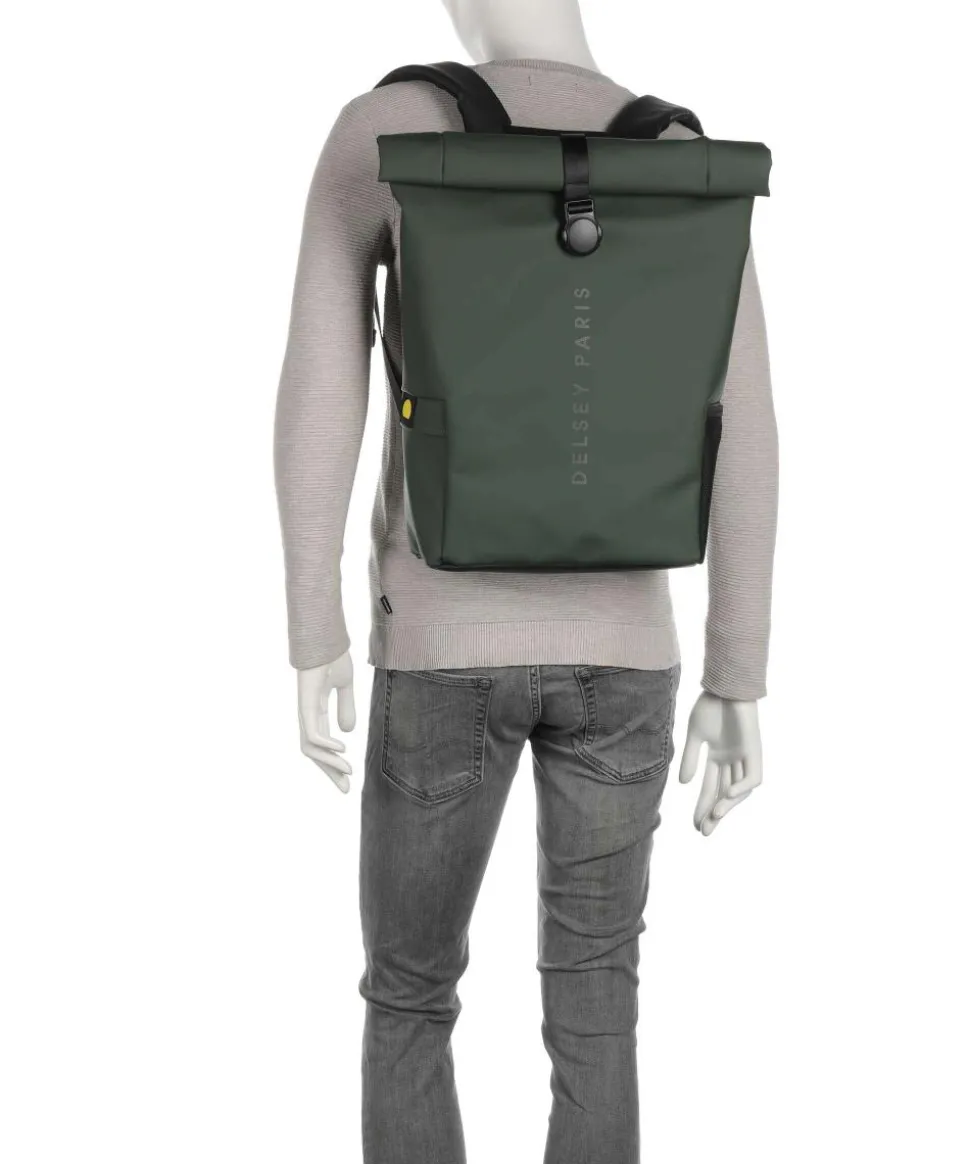 Turenne Soft Rolltop Rucksack 15″ recyceltes Polyurethane dunkelgrün