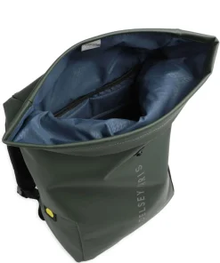 Turenne Soft Rolltop Rucksack 15″ recyceltes Polyurethane dunkelgrün