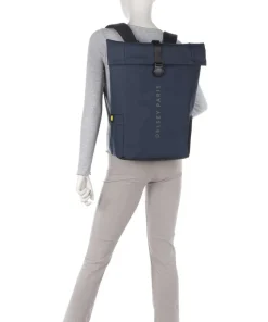 Turenne Soft Rolltop Rucksack 15″ recyceltes Polyurethane dunkelblau