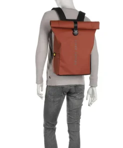 Turenne Soft Rolltop Rucksack 15″ recyceltes Polyurethane bernstein