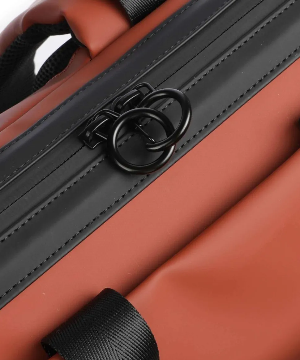 Turenne Soft Rucksack 14″ recyceltes Polyurethane rotbraun