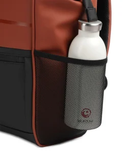 Turenne Soft Rucksack 14″ recyceltes Polyurethane rotbraun