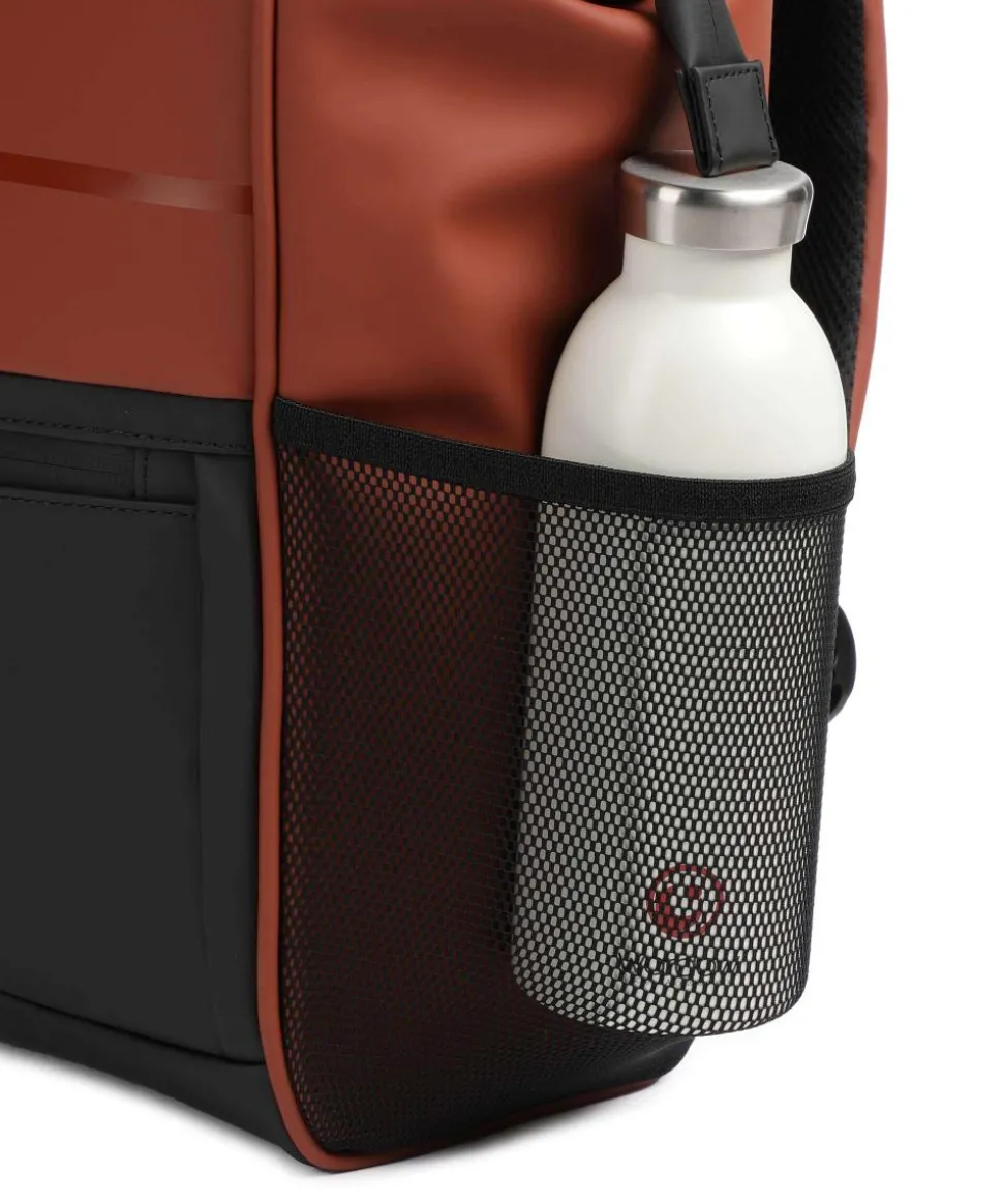 Turenne Soft Rucksack 14″ recyceltes Polyurethane rotbraun