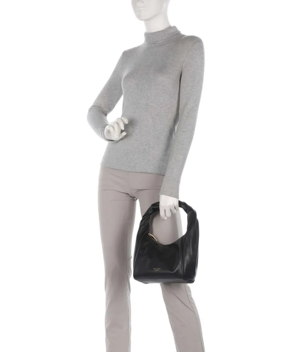 Twirl Schultertasche weiches Rindsleder schwarz