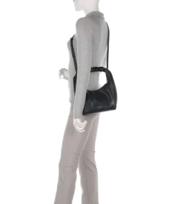 Twirl Schultertasche weiches Rindsleder schwarz