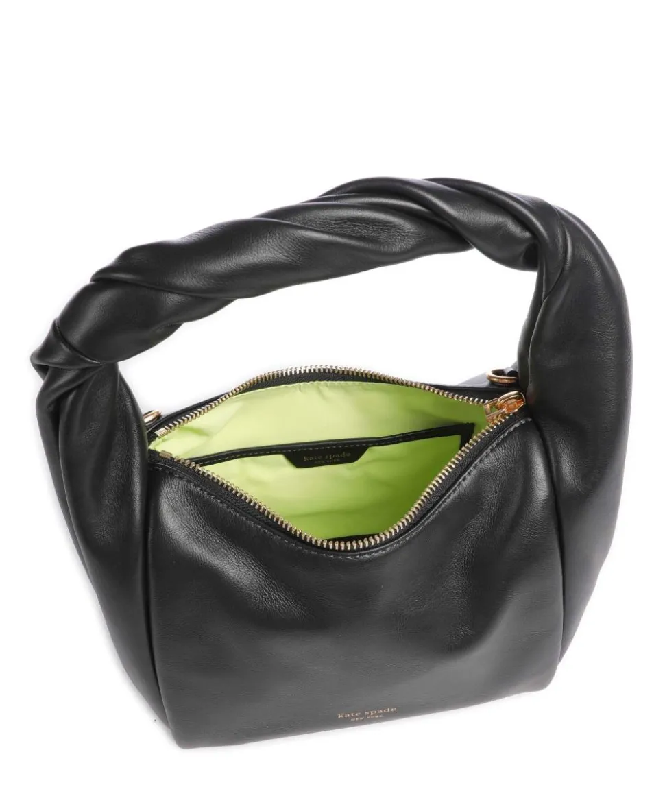Twirl Schultertasche weiches Rindsleder schwarz