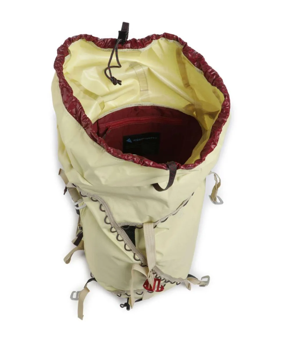 Ull 30L Wanderrucksack recyceltes Polyamid gelbgrün