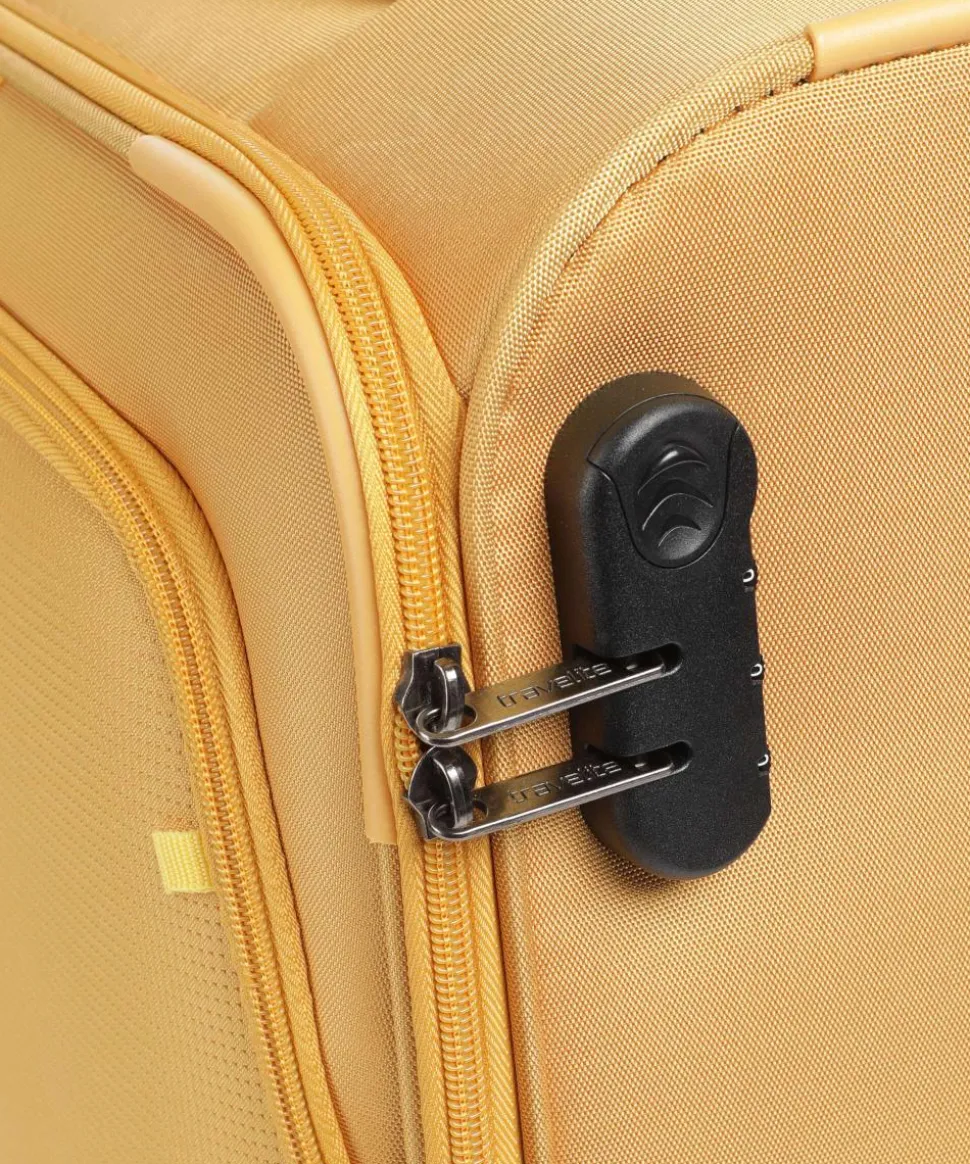 Umbria 4-Rollen Trolley gelb 55 cm