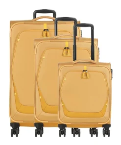 Umbria 4-Rollen Trolley Set gelb 3-tlg.