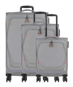 Umbria 4-Rollen Trolley Set grau 3-tlg.
