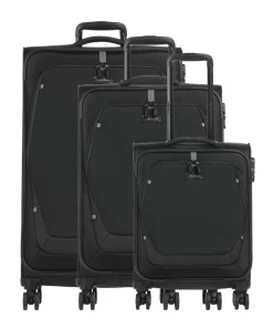 Umbria 4-Rollen Trolley Set schwarz 3-tlg.