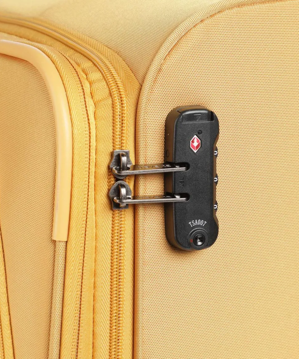 Umbria 4-Rollen Trolley Set gelb 3-tlg.