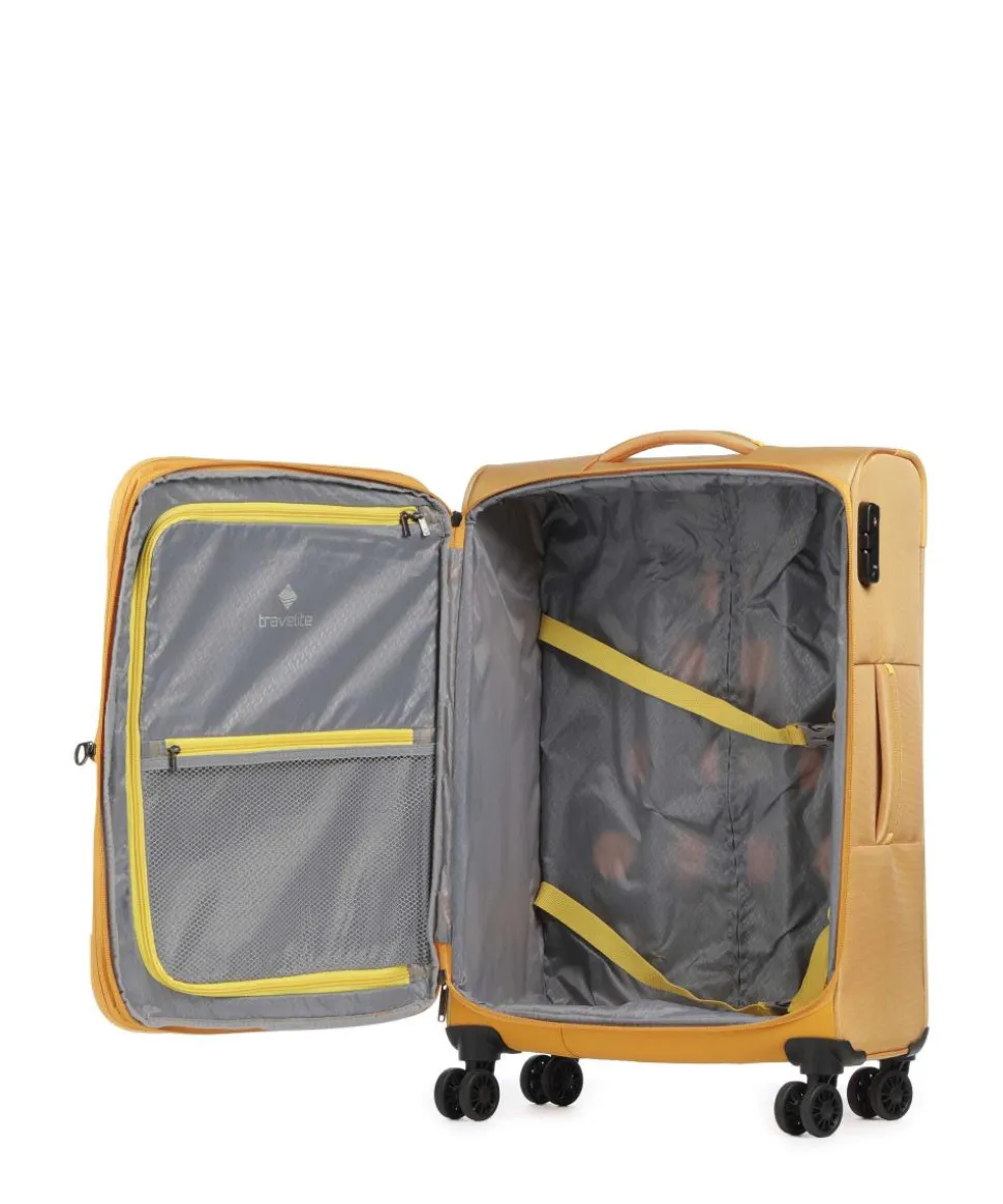 Umbria 4-Rollen Trolley Set gelb 3-tlg.