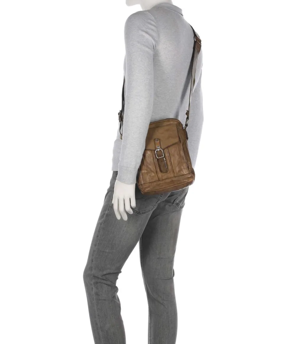 Umhängetasche fein genarbtes Rindsleder olivgrün