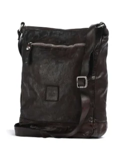 Umhängetasche fein genarbtes Rindsleder dunkelbraun