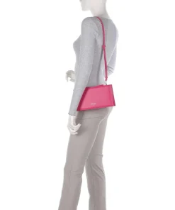 Umhängetasche fein genarbtes Kalbsleder pink