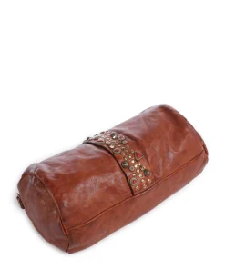 Umhängetasche fein genarbtes Rindsleder cognac