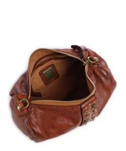 Umhängetasche fein genarbtes Rindsleder cognac