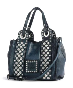 Umhängetasche fein genarbtes Rindsleder dunkelblau