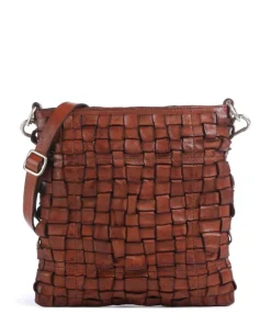 Umhängetasche fein genarbtes Rindsleder cognac