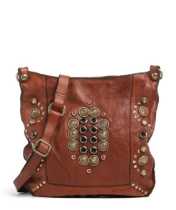 Umhängetasche fein genarbtes Rindsleder cognac