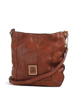 Umhängetasche fein genarbtes Rindsleder cognac