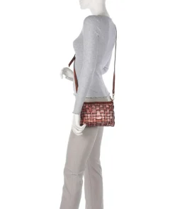 Umhängetasche fein genarbtes Rindsleder rot