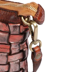 Umhängetasche fein genarbtes Rindsleder rot