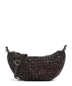 Umhängetasche fein genarbtes Rindsleder dunkelbraun