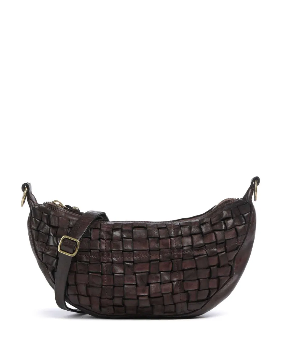 Umhängetasche fein genarbtes Rindsleder dunkelbraun