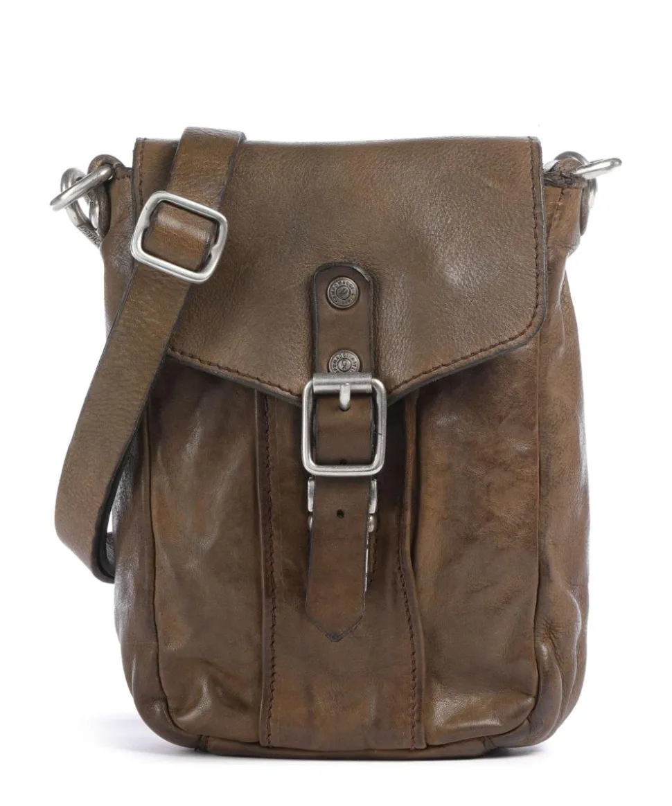 Umhängetasche fein genarbtes Rindsleder olivgrün