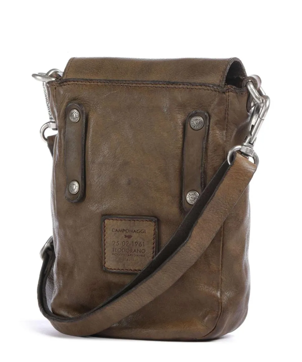 Umhängetasche fein genarbtes Rindsleder olivgrün