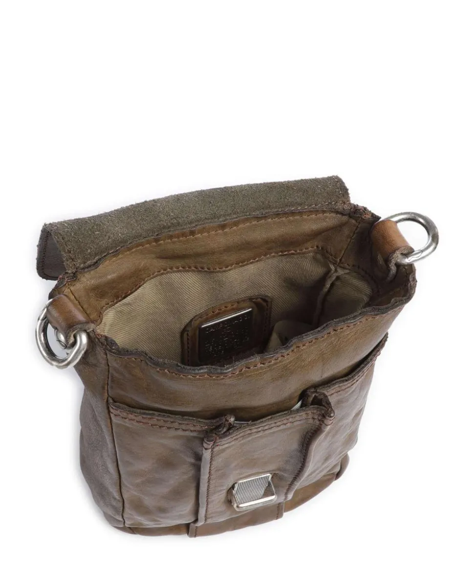 Umhängetasche fein genarbtes Rindsleder olivgrün