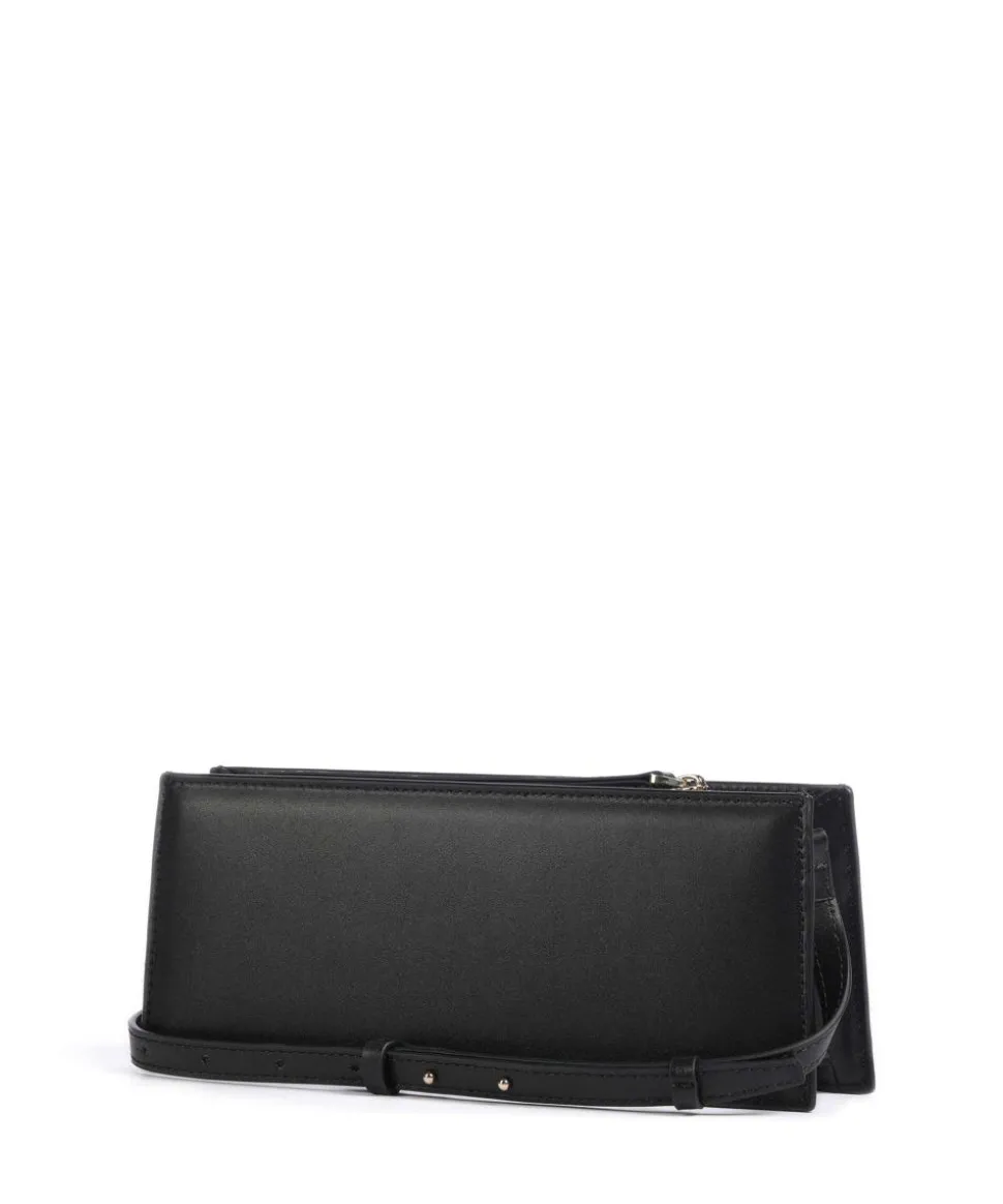 Umhängetasche fein genarbtes Leder schwarz