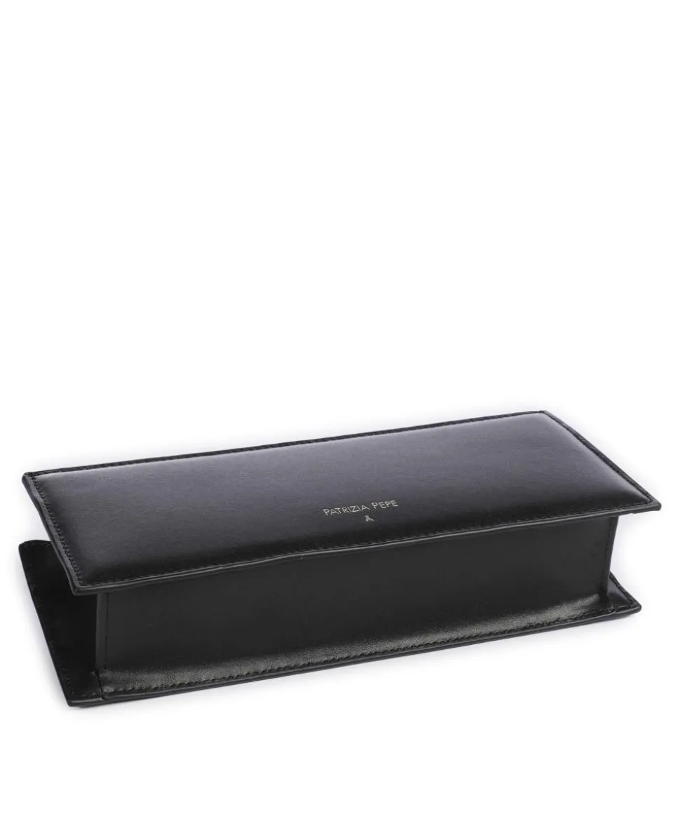 Umhängetasche fein genarbtes Leder schwarz