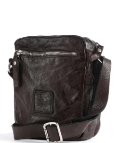 Umhängetasche fein genarbtes Rindsleder dunkelbraun